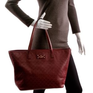 Kate Spade Margareta Penn Place Tote Burgundy
